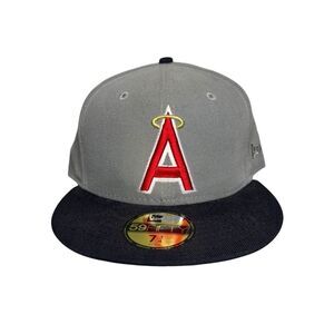 LA Angels Gray City Connect Remix 60th Anniversary Gray New Era 7 3/4 Fitted Hat